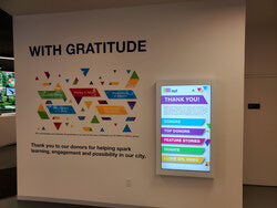 Interactive Digital Donor Wall